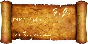 Fél Judit névjegykártya